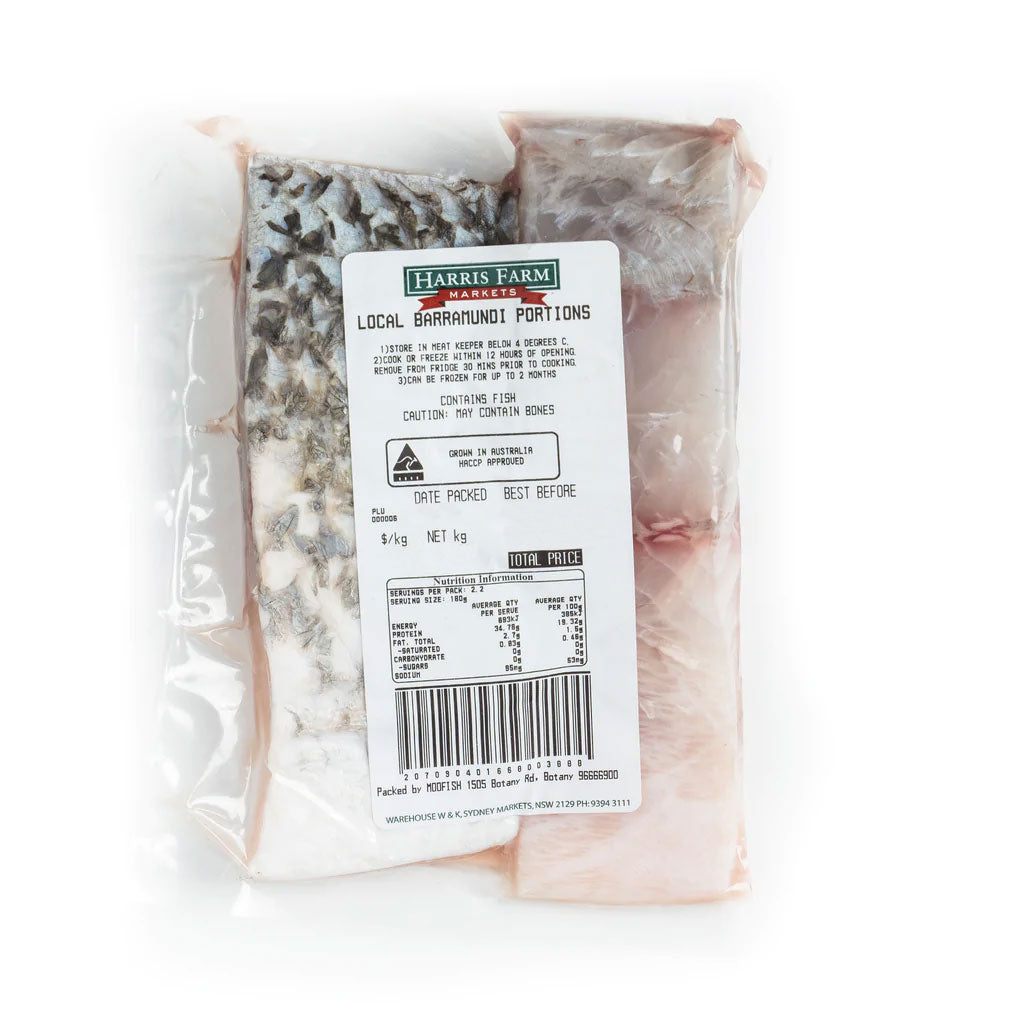 Harris Farm Barramundi Fillets Boneless Skin on x2 300-420g | Harris Farm Online