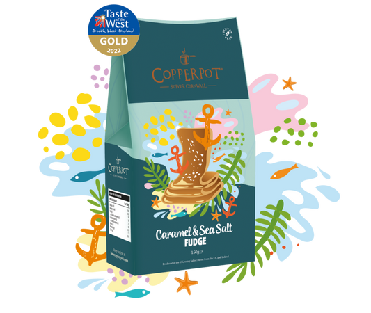 Copperpot Caramel and Sea Salt Fudge 150g