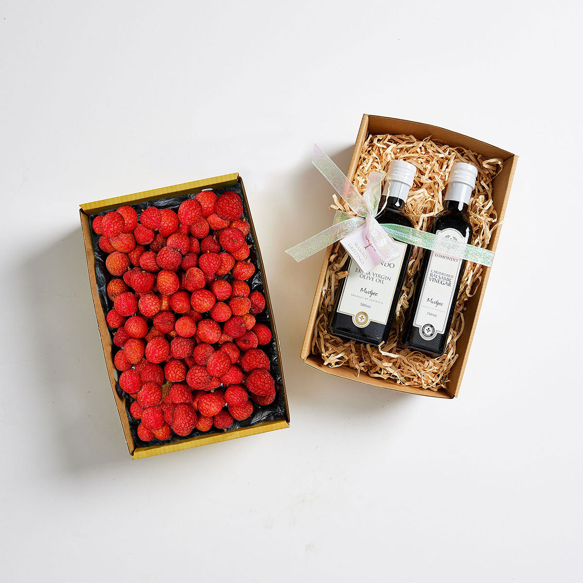 Christmas Cherries and Olive Oil Gifting Bundle