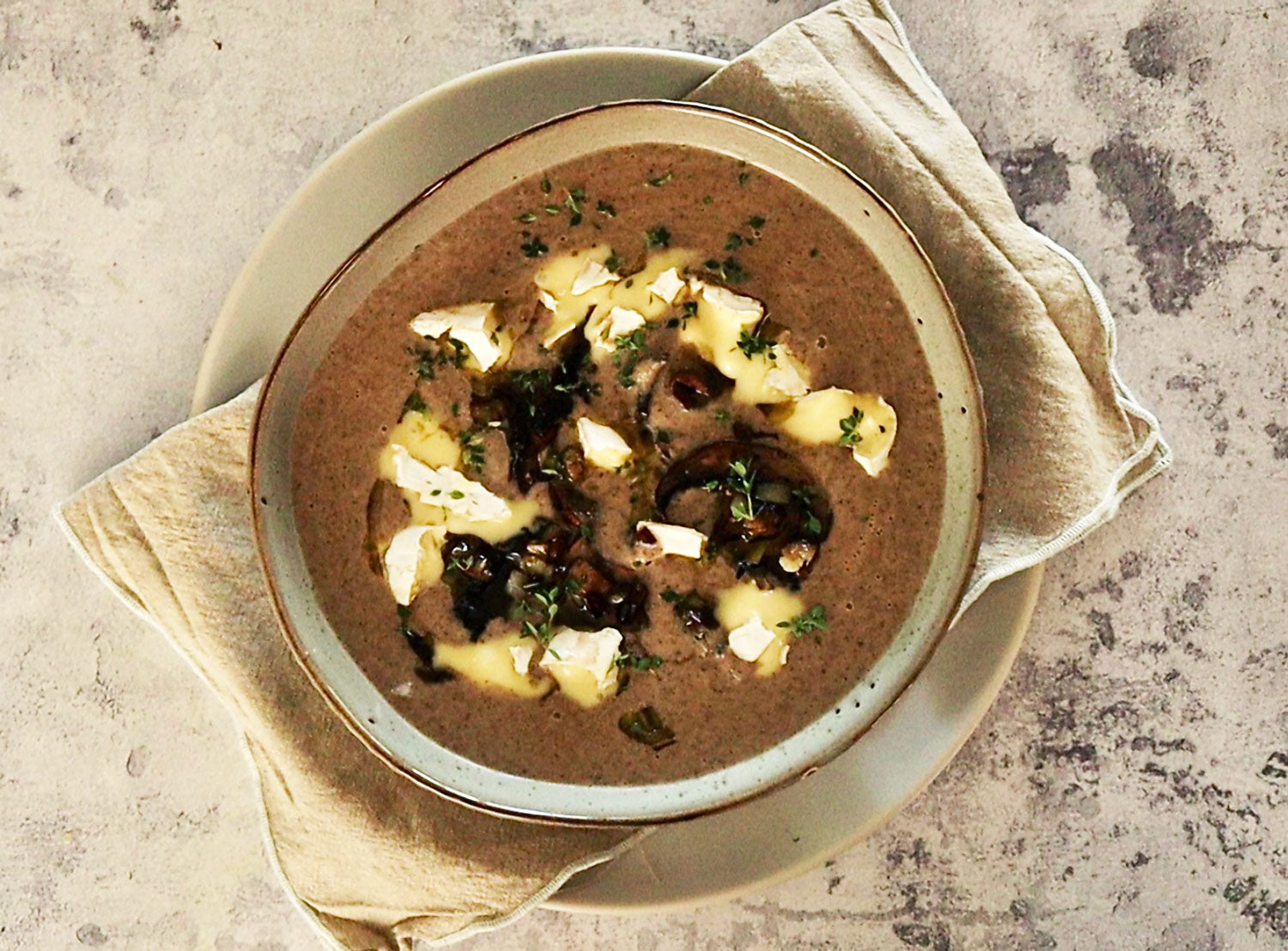 Portobello Mushroom Cauliflower and Brie Cheese Soup | Harris Farm Online