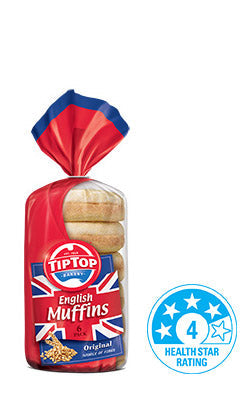 Tip Top English Muffins Original x6 400g