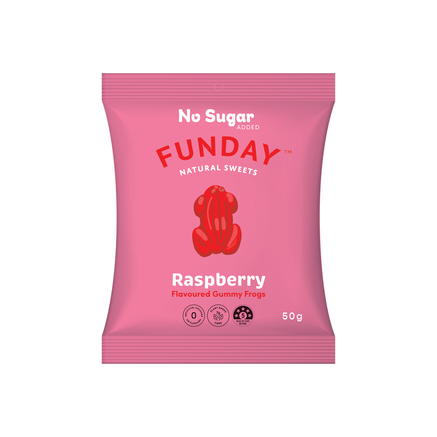 Funday Raspberry Gummy Frogs 50g