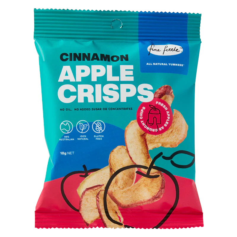 Fine Fettle Cinnamon Apple Crisps 18g