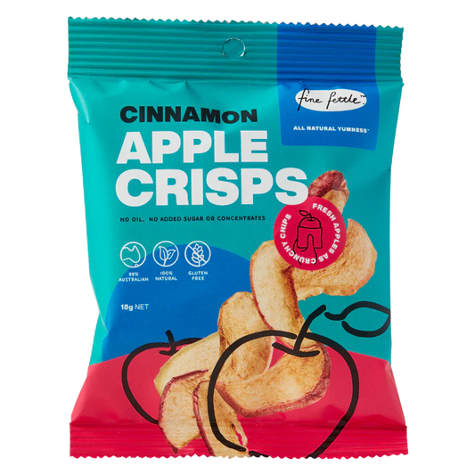 Fine Fettle Cinnamon Apple Crisps 18g