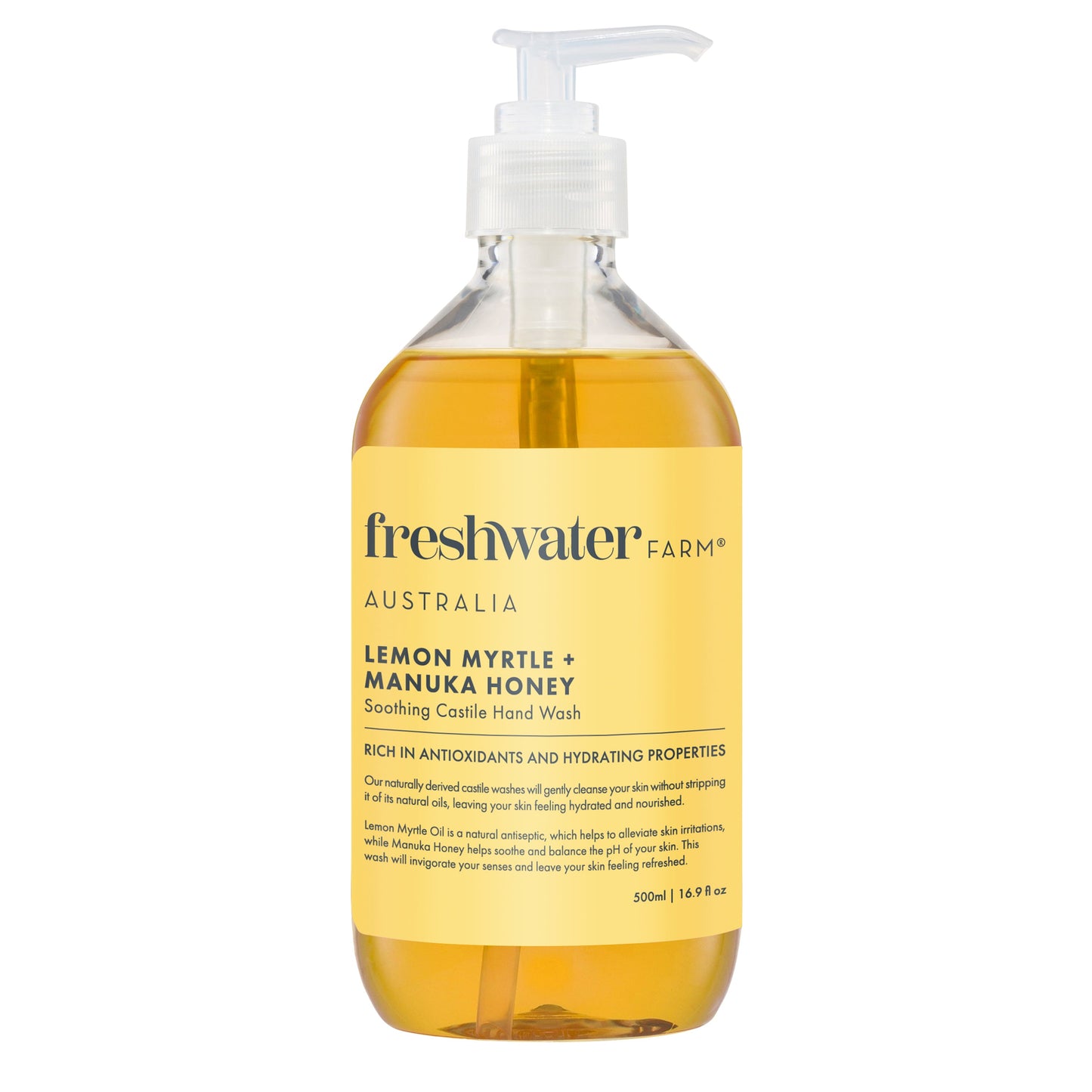 Freshwater Farm Lemon Myrtle and Manuka Honey Hand Wash 500ml