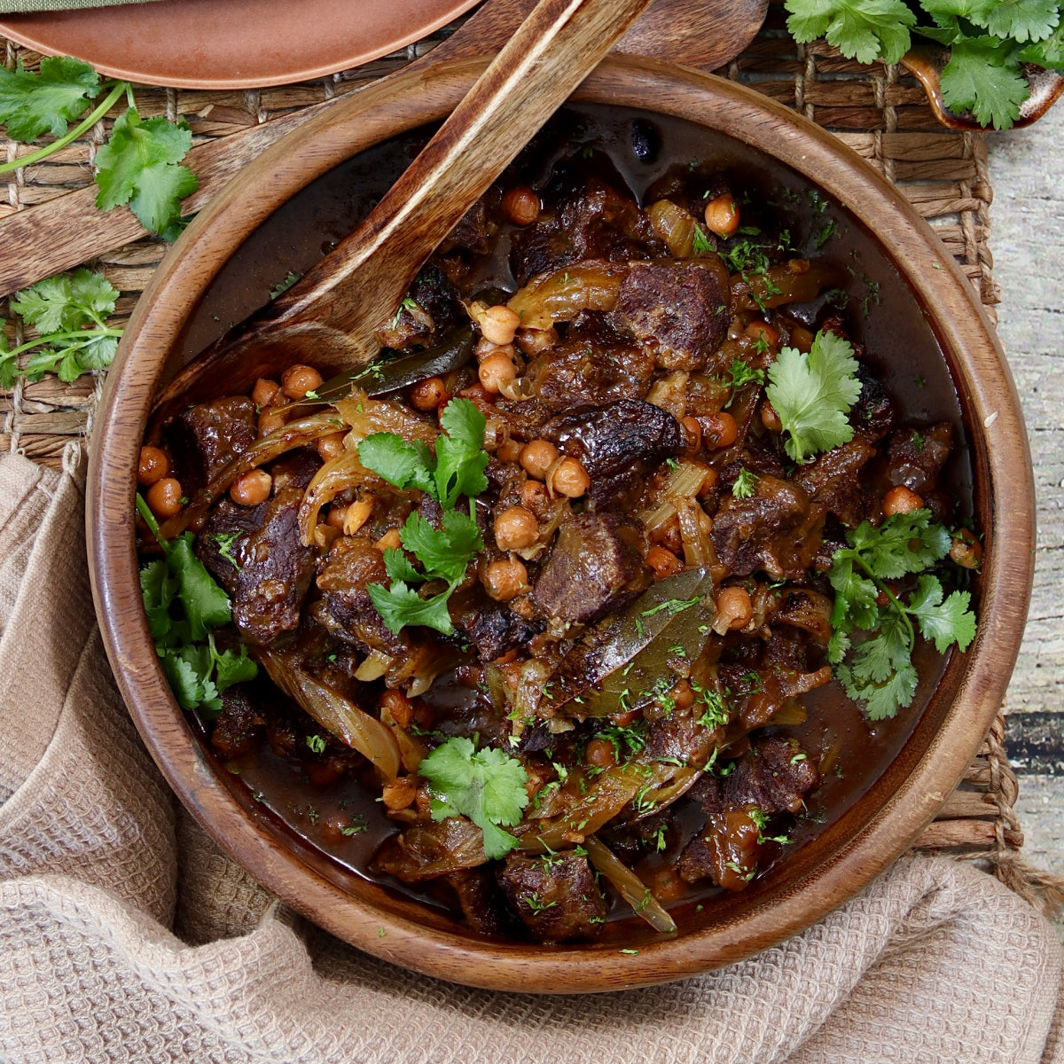 Middle Eastern Braised Beef Cheeks - with Broccoli and Lemon Couscous