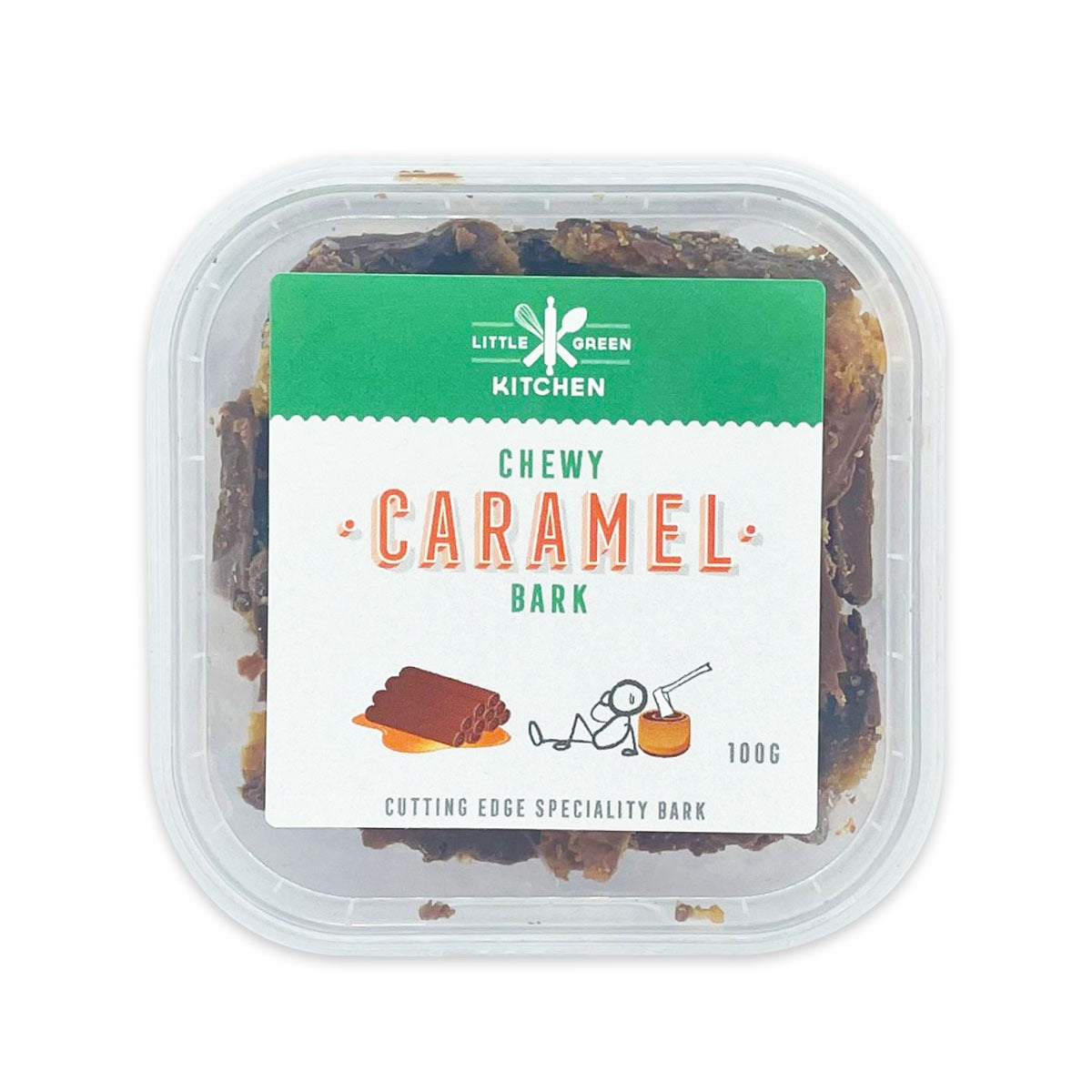 Little Green Kitchen Chewy Caramel Bark 100g | Harris Farm Online