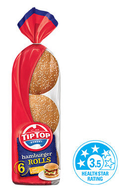 Tip Top Hamburger Rolls x6