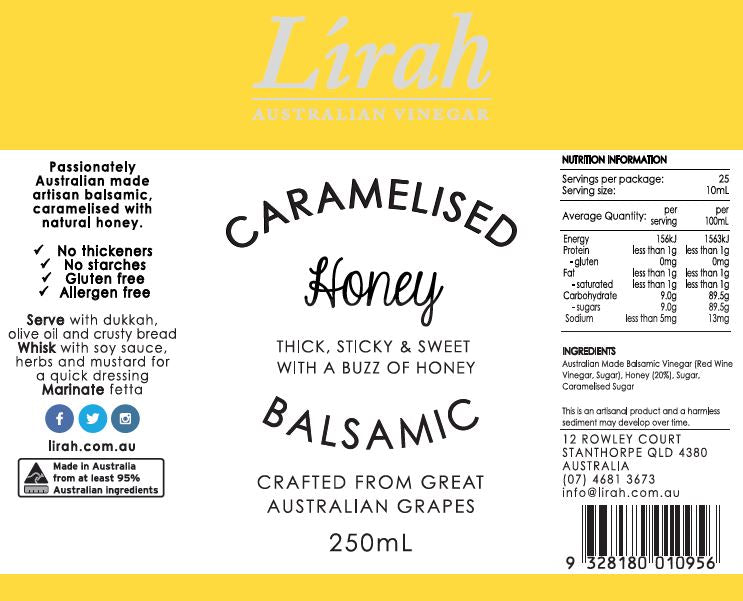 Lirah Caramelised Balsamic Vinegar Honey | Harris Farm Online