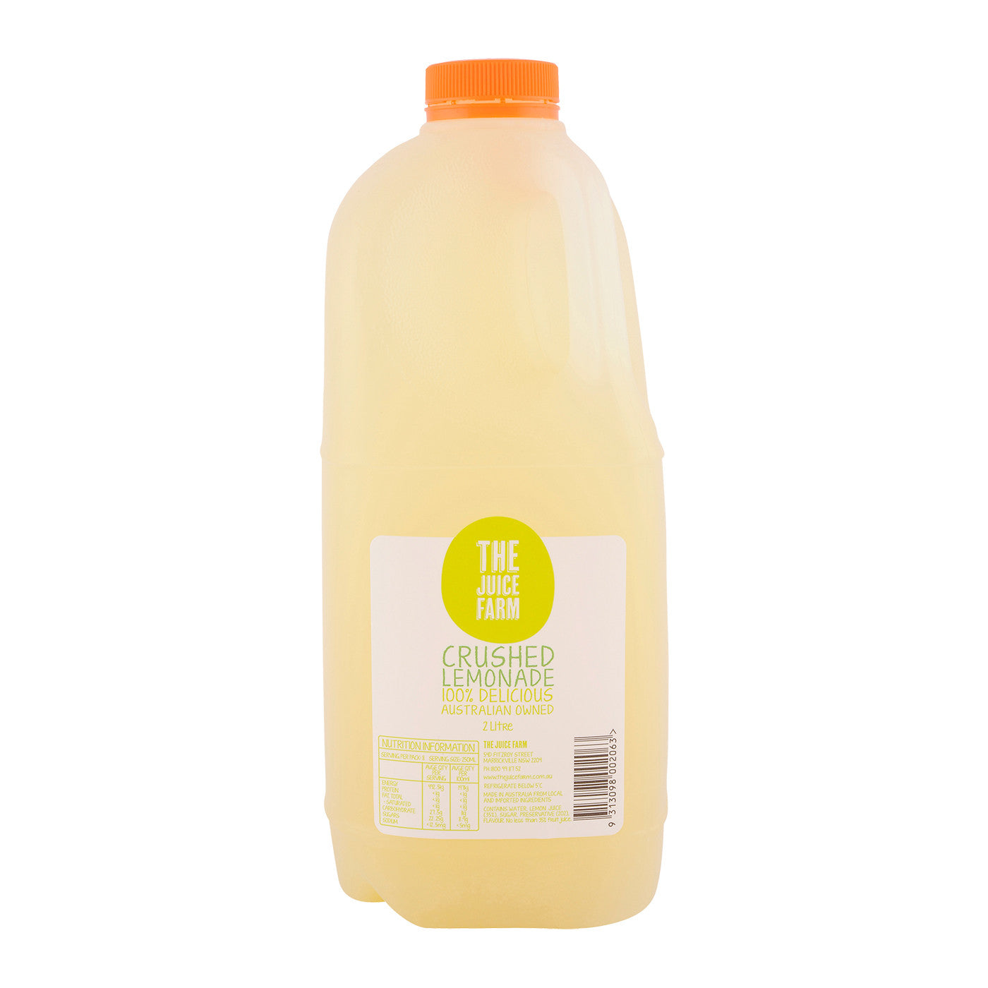 The Juice Farm Crushed Lemonade Juice 2L