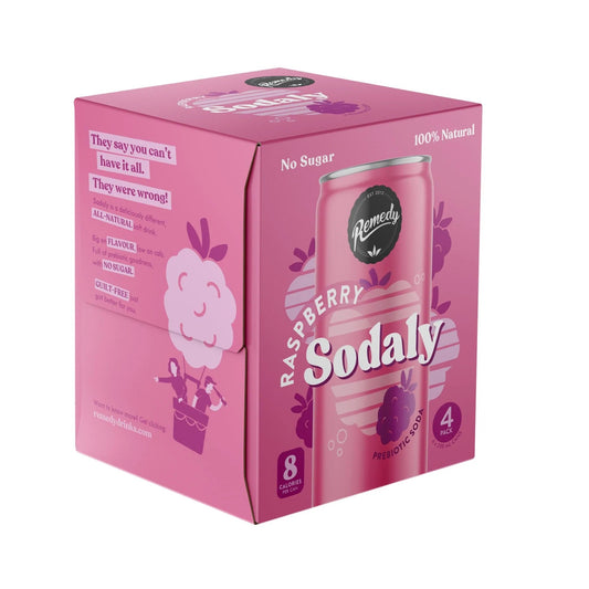 Remedy Sodaly Raspberry 4x250mL