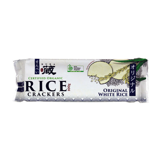 Kura Organic Rice Crackers Original 100g