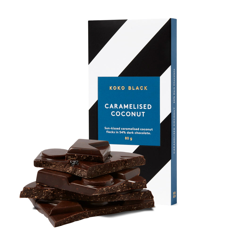 Koko Black Caramelised Coconut Dark Block 80g