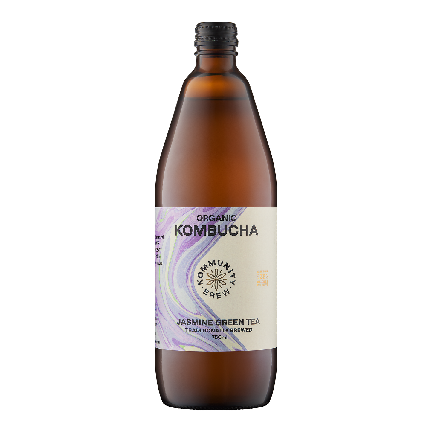 Kommunity Brew Organic Kombucha Jasmine Green Tea 750ml