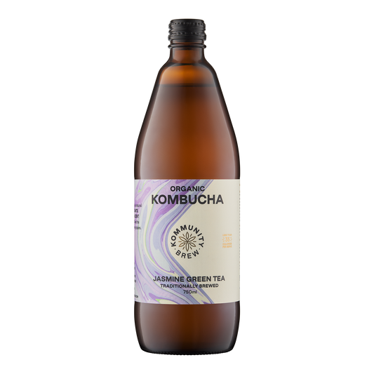 Kommunity Brew Organic Kombucha Jasmine Green Tea 750ml