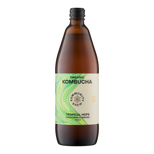 Kommunity Brew Organic Kombucha Tropical Hops 750ml