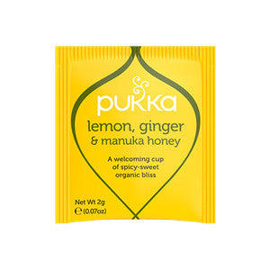 Pukka Lemon, Ginger and Manuka Honey Teabags x20 40G