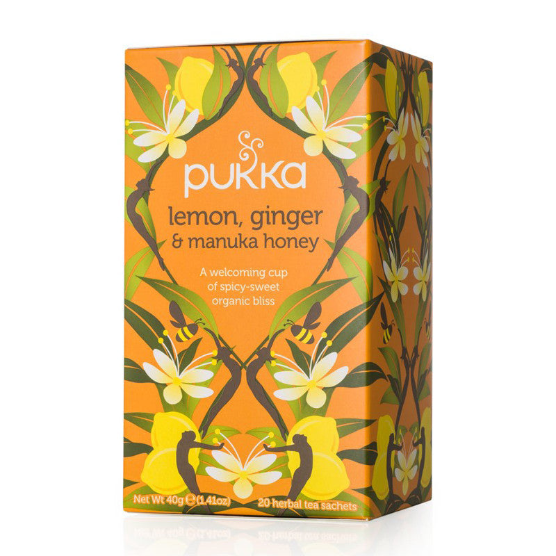 Pukka Lemon, Ginger and Manuka Honey Teabags x20 40G