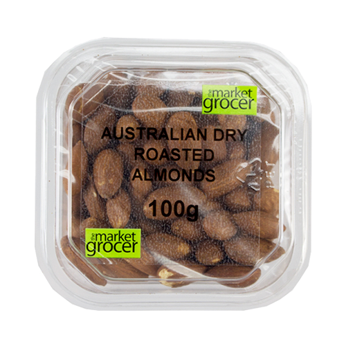 The Market Grocer Almonds Dry Roasted 100g