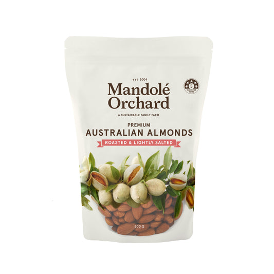 Mandole Orchard Roasted and Lightly Salted Premium Australian Almonds 500g