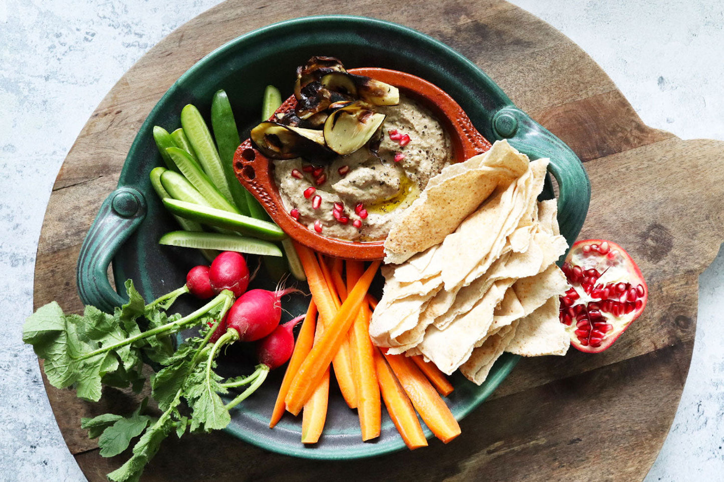 Imperfect Eggplant Baba Ganoush and Crudites | Harris Farm Online