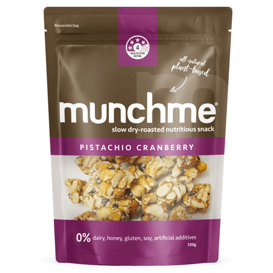 Thinkfood Munch Pistachio Cranberry 120g | Harris Farm Online