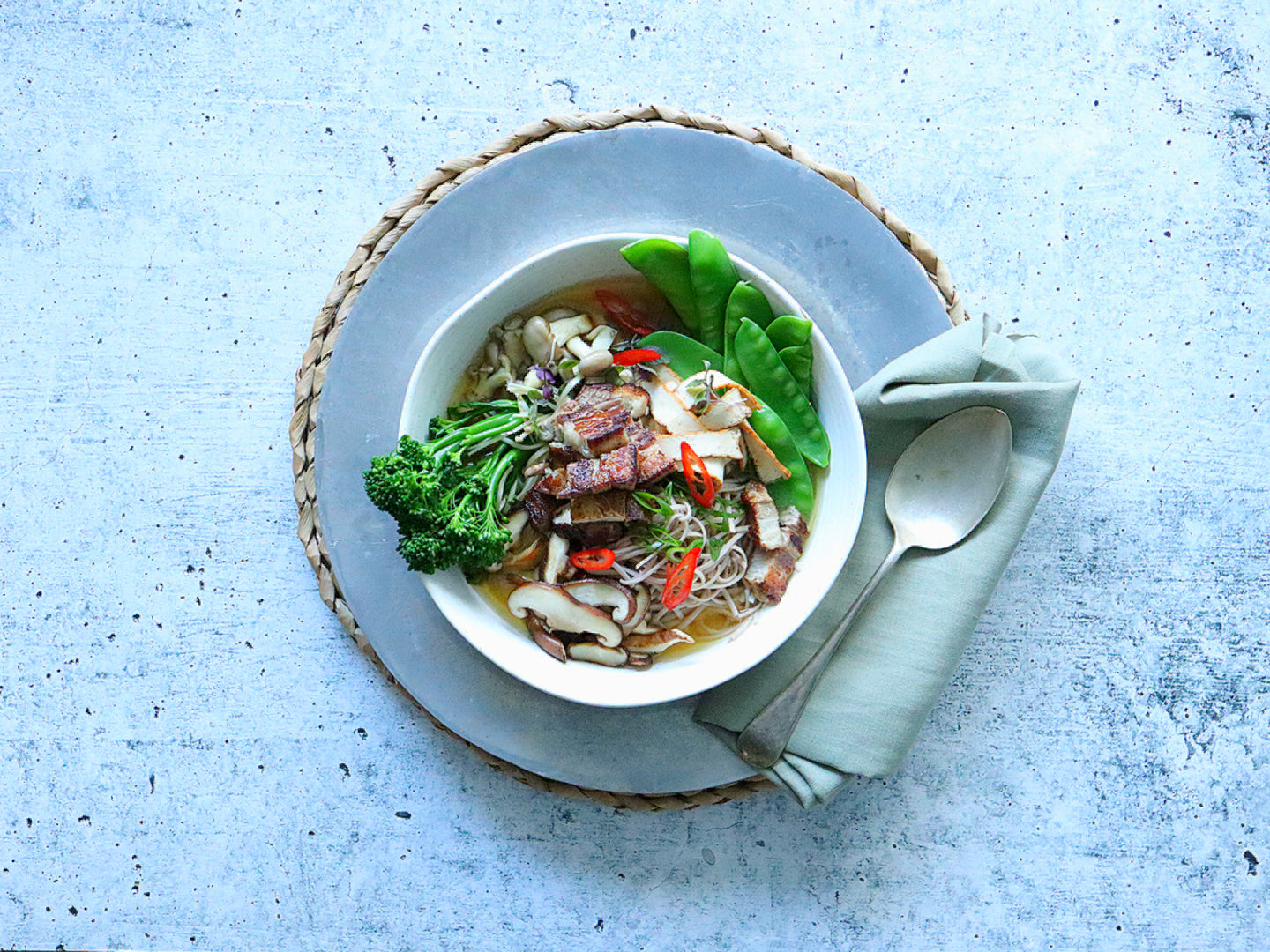 Pork Belly Broth with Soba Noodles | Harris Farm Online