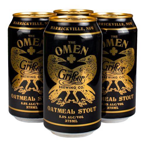 The Grifter Brewing Co Omen Stout 4 x 375ml