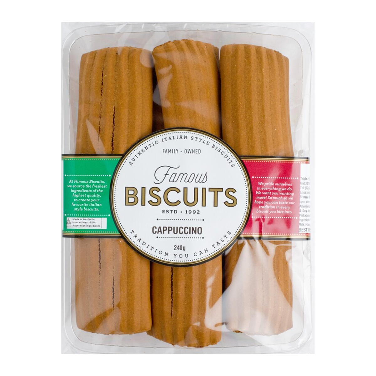 Famous Biscuits Cappuccino Shortbread 240g