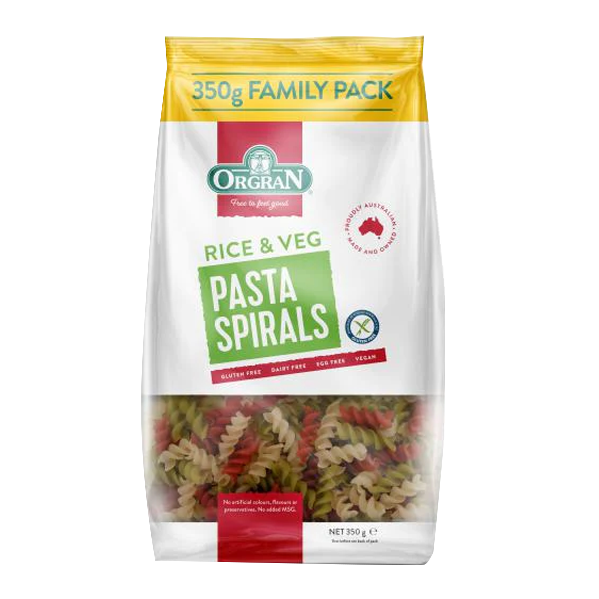 Orgran Gluten Free Veg Spirals 350g