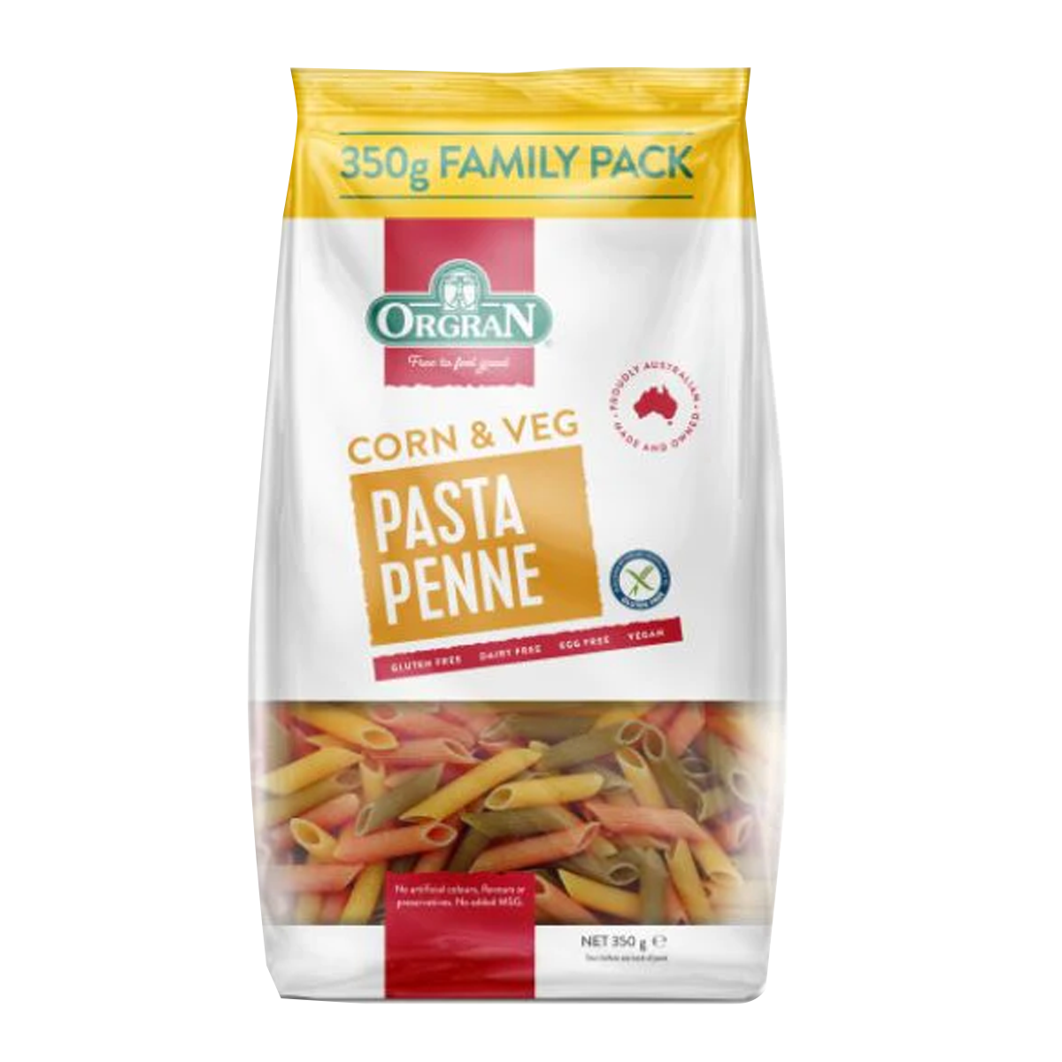 Orgran Gluten Free Corn and Veg Penne 350g