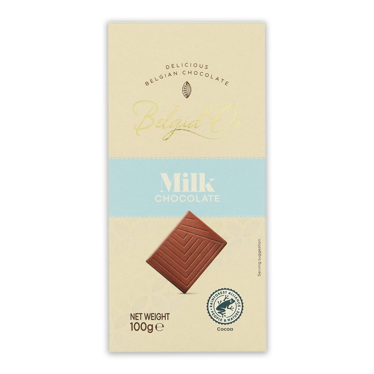 BelgidOr Tablet Milk Chocolate 100g