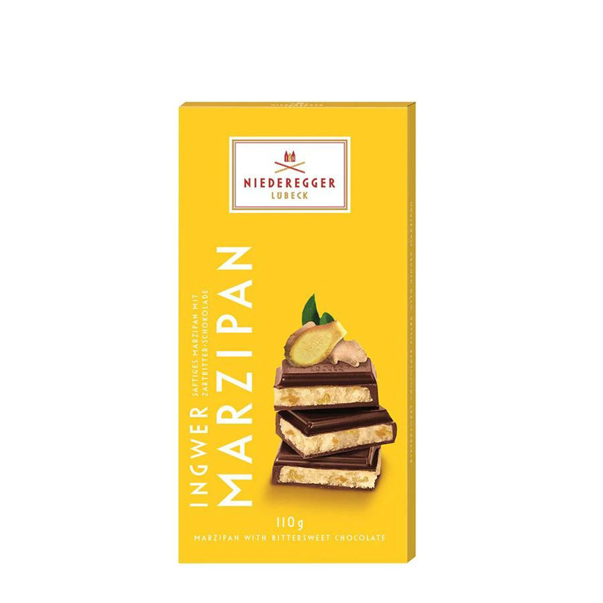 Niederegger Marz Bar Ginger Dark Chocolate 110g