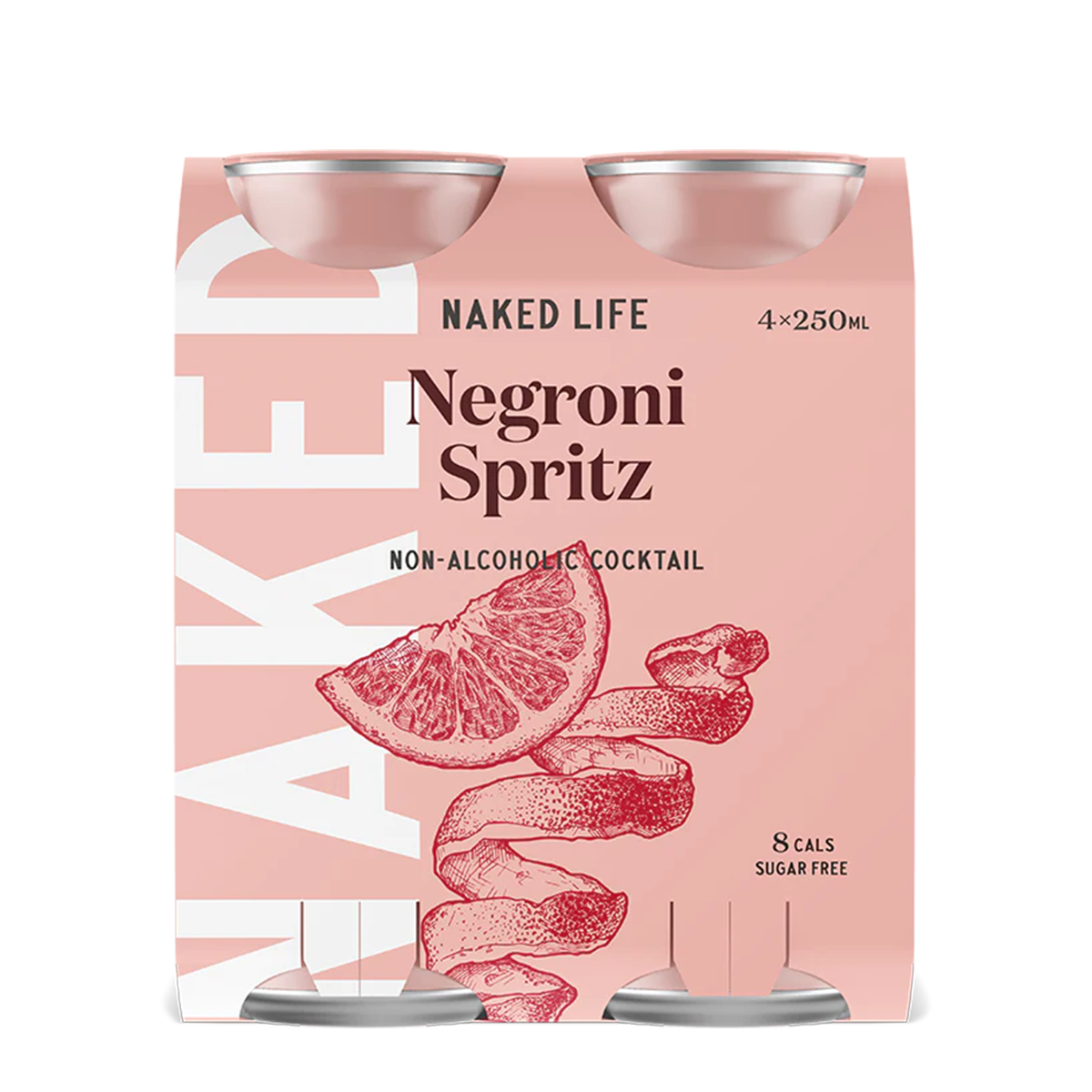 Naked Life Cocktail Negroni Spritz 4 x 250ml | Harris Farm Online