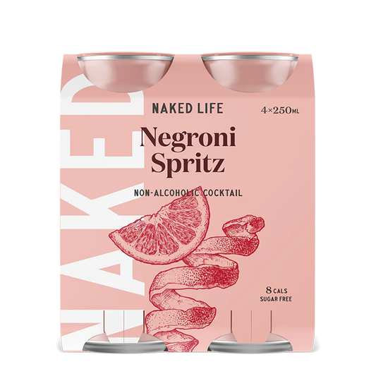 Naked Life Cocktail Negroni Spritz 4 x 250ml | Harris Farm Online