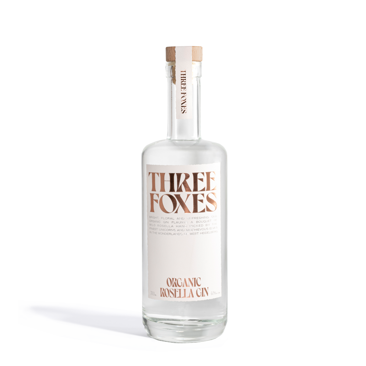 Three Foxes Organic Rosella Gin 700ml