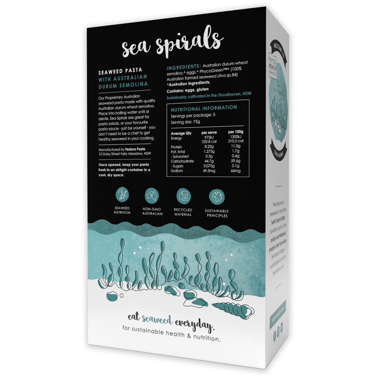 PhycoHealth Sea Spirals Seaweed Pasta 375g | Harris Farm Online