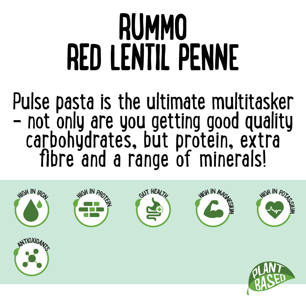 Rummo Red Lentil Pasta Penne 300g