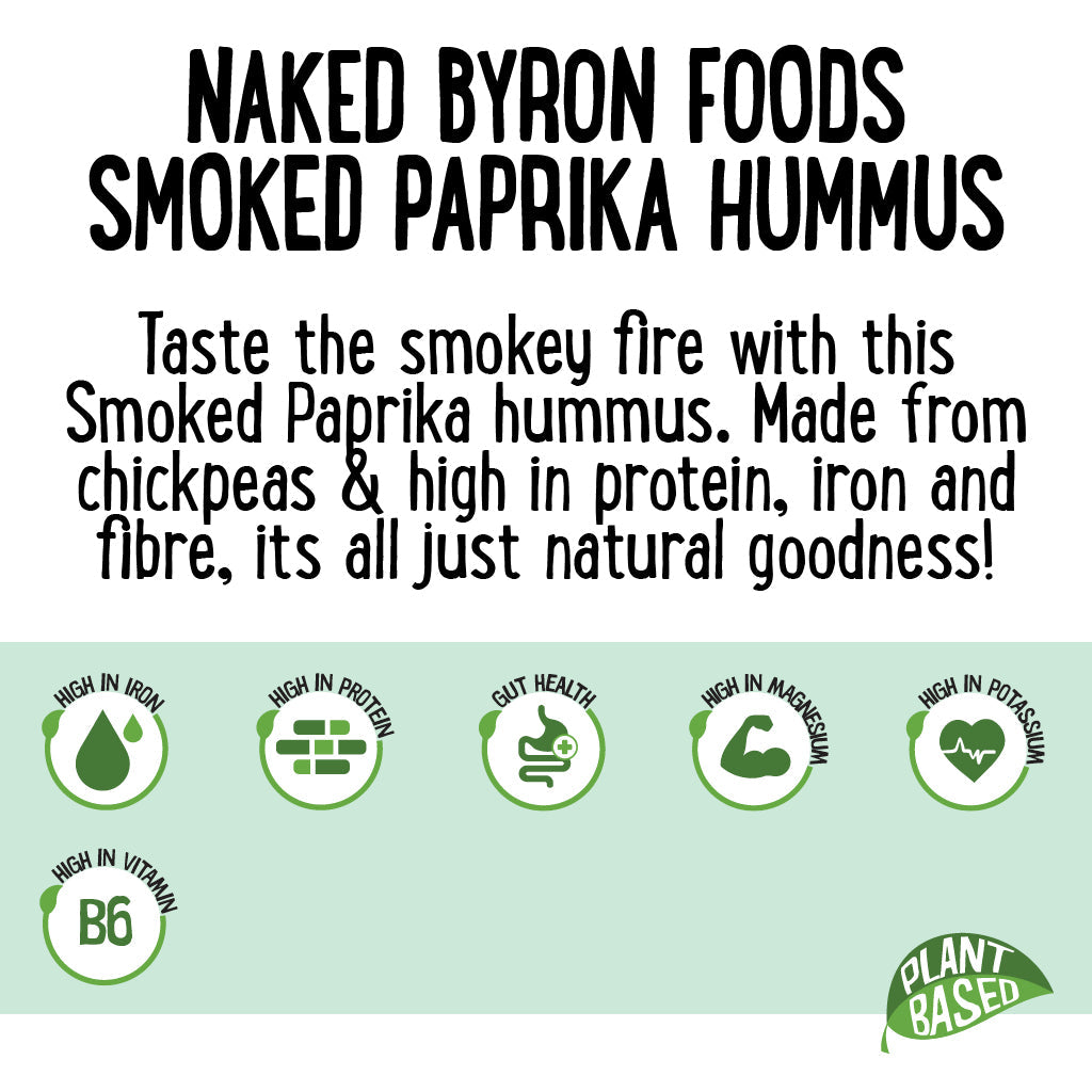 Naked Byron Foods Vegan Hummus Smoked Paprika 270g