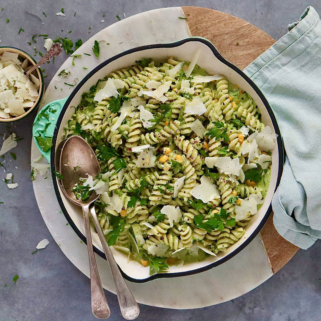 Fusilli Pasta - with Zucchini Corn and Parmesan | Harris Farm Online