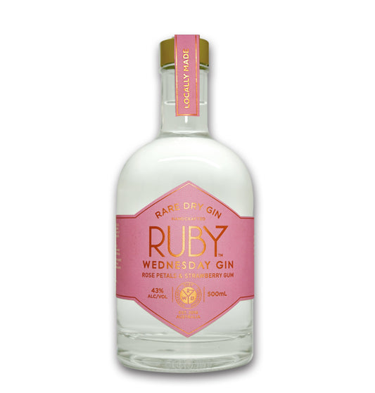 Ruby Wednesday Gin Rose Petal and Strawberry Gin 500ml