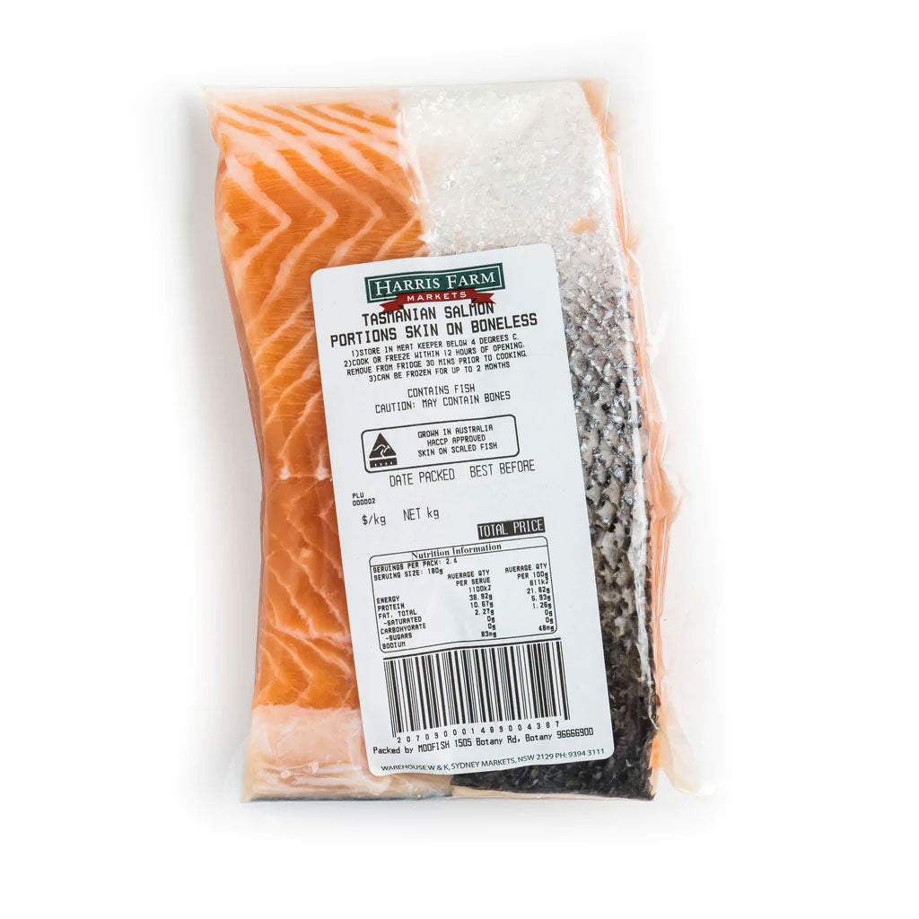 Harris Farm Tasmanian Salmon Fillets Boneless Skin On x2 320-420g | Harris Farm Online