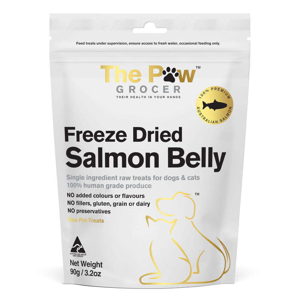 The Paw Grocer Chicken Salmon Belly 90g