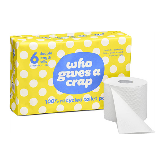 Who Gives a Crap Toilet Paper 6x360 Sheets