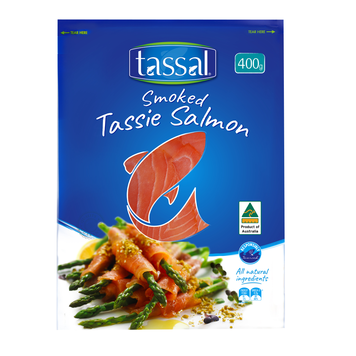 Tassal Smoked Tassie Salmon 400g