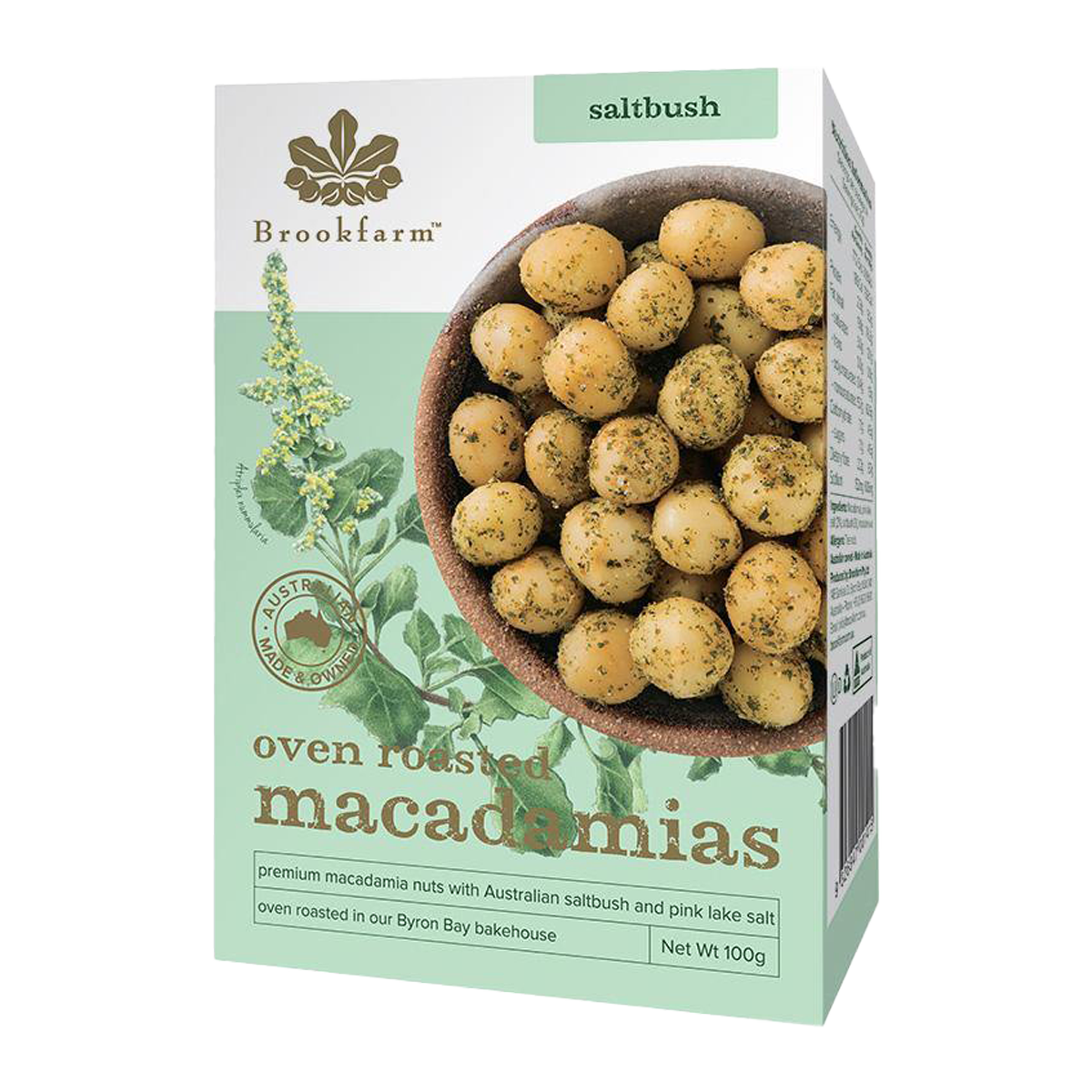 Brookfarm Saltbush Macadamia Nuts 100g