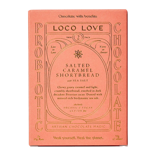 Loco Love Twin Salted Caramel Shortbread 70g