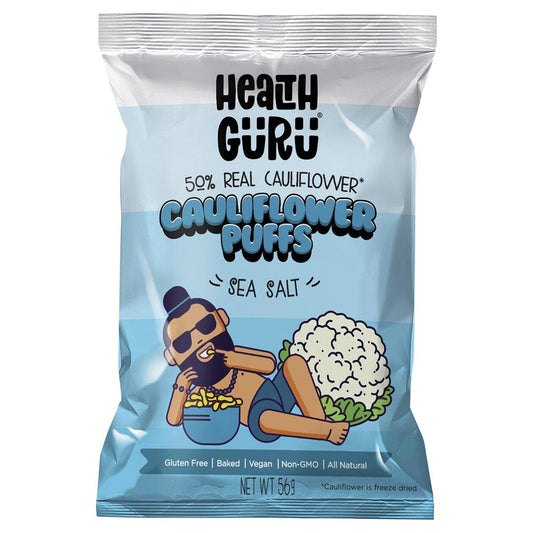 Health Guru Cauliflower Puffs Sea Salt 56g