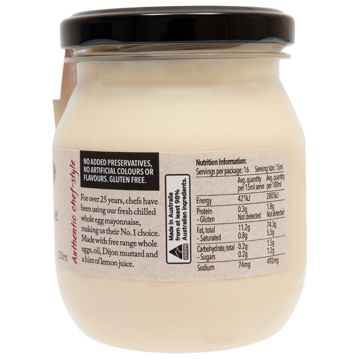 Birch and Waite Whole Egg Mayonnaise Signature 250ml