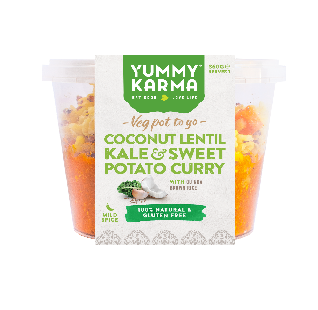 Yummy Karma Coconut Lentil, Kale and Sweet Potato Curry 360g